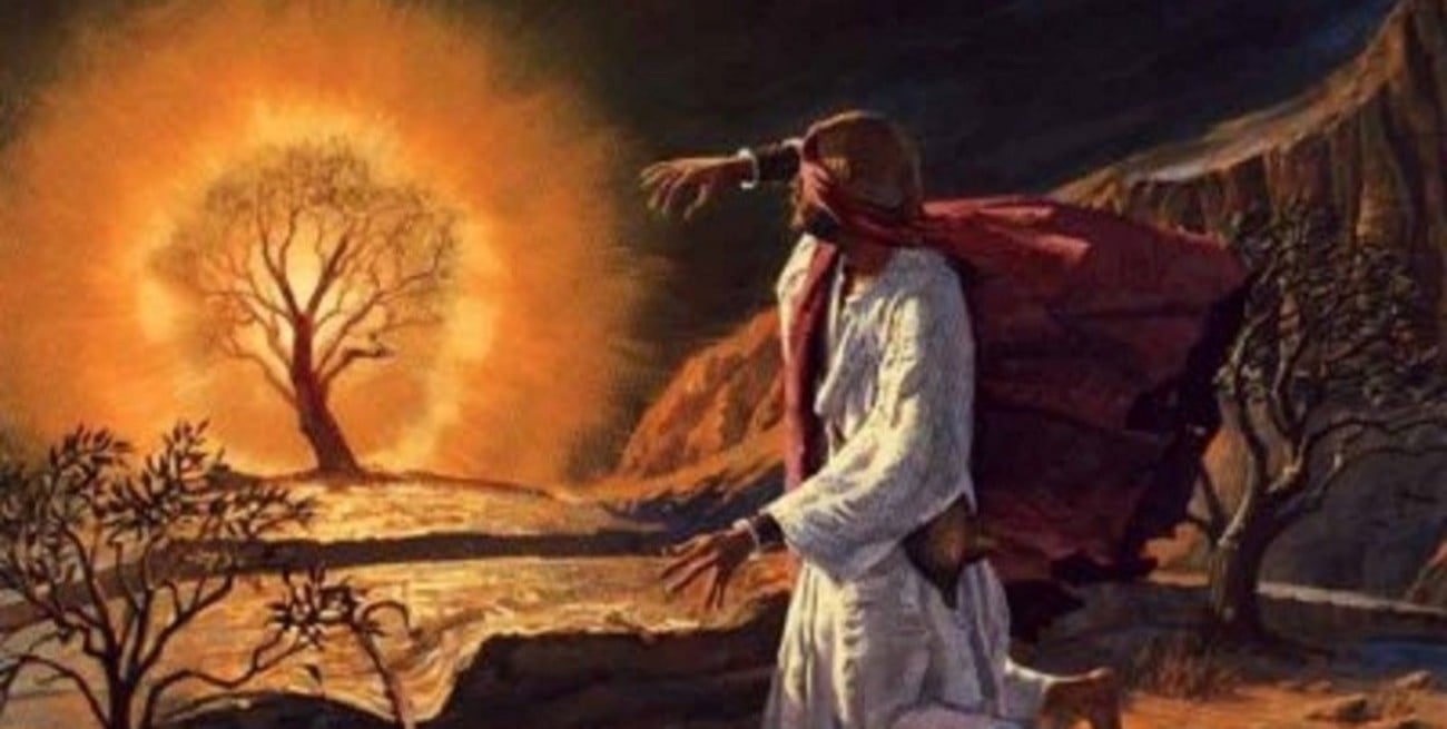 “Moisés llevó las ovejas  muy lejos en el desierto”