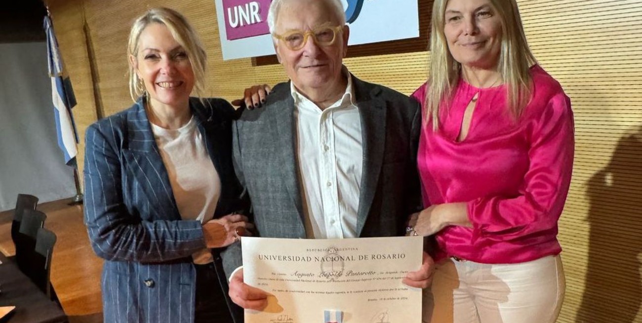 La UNR otorgó el Honoris Causa al arquitecto Augusto Pantarotto