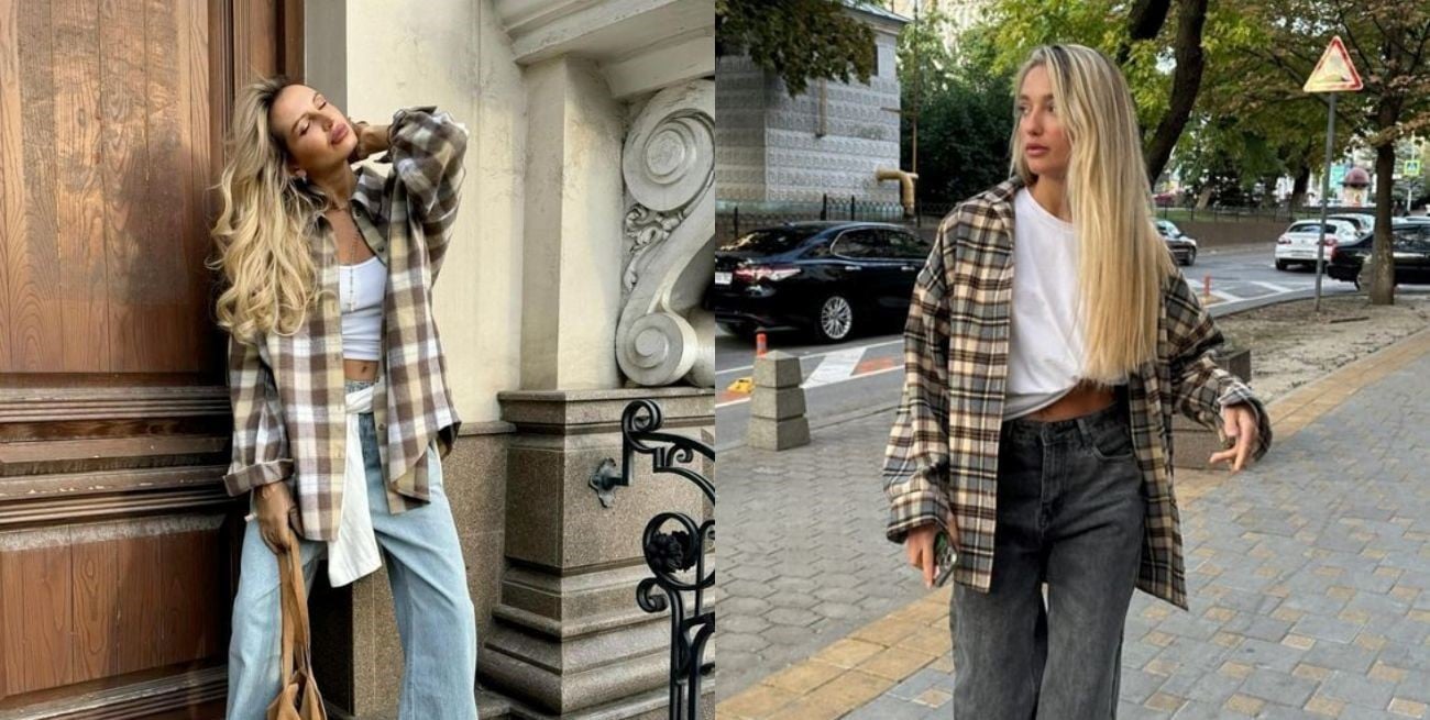 Camisas grunge: la tendencia que reemplaza a los bodys y se adapta a looks elegantes

