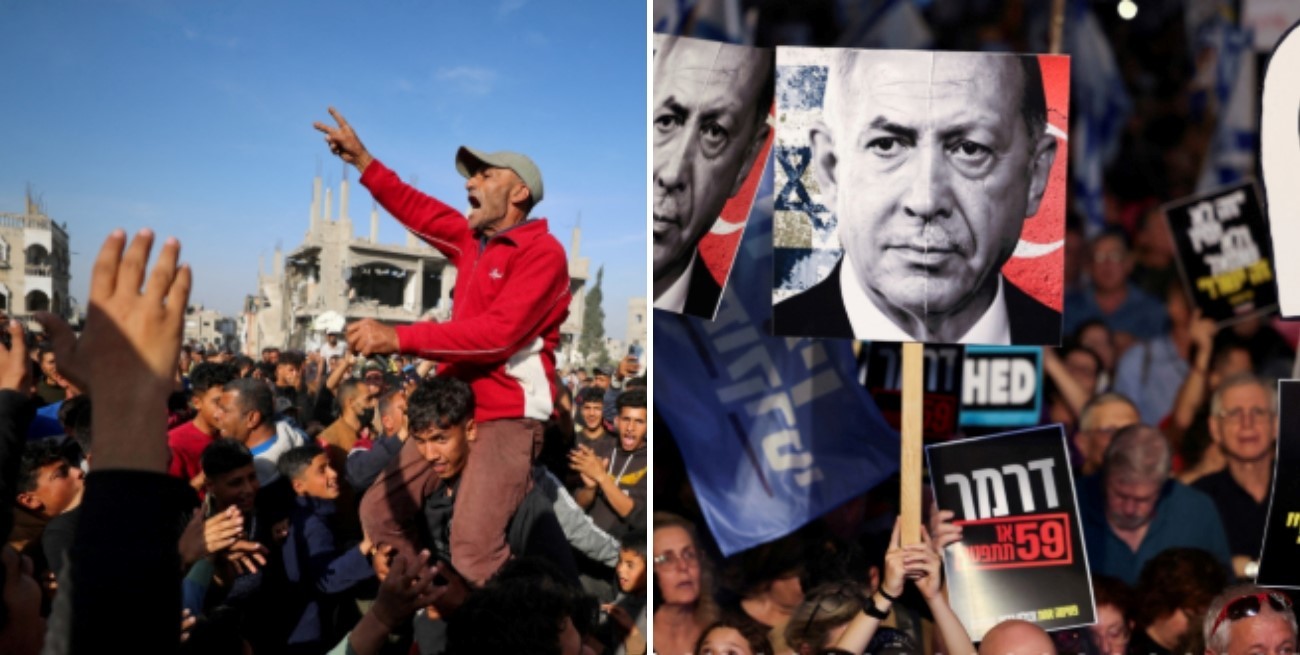 Hamás e Israel: cuando la población queda en el medio de la guerra y se manifiesta