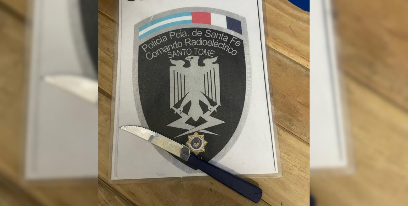 Santo Tomé: un joven amenazó a una mujer con un cuchillo y fue detenido