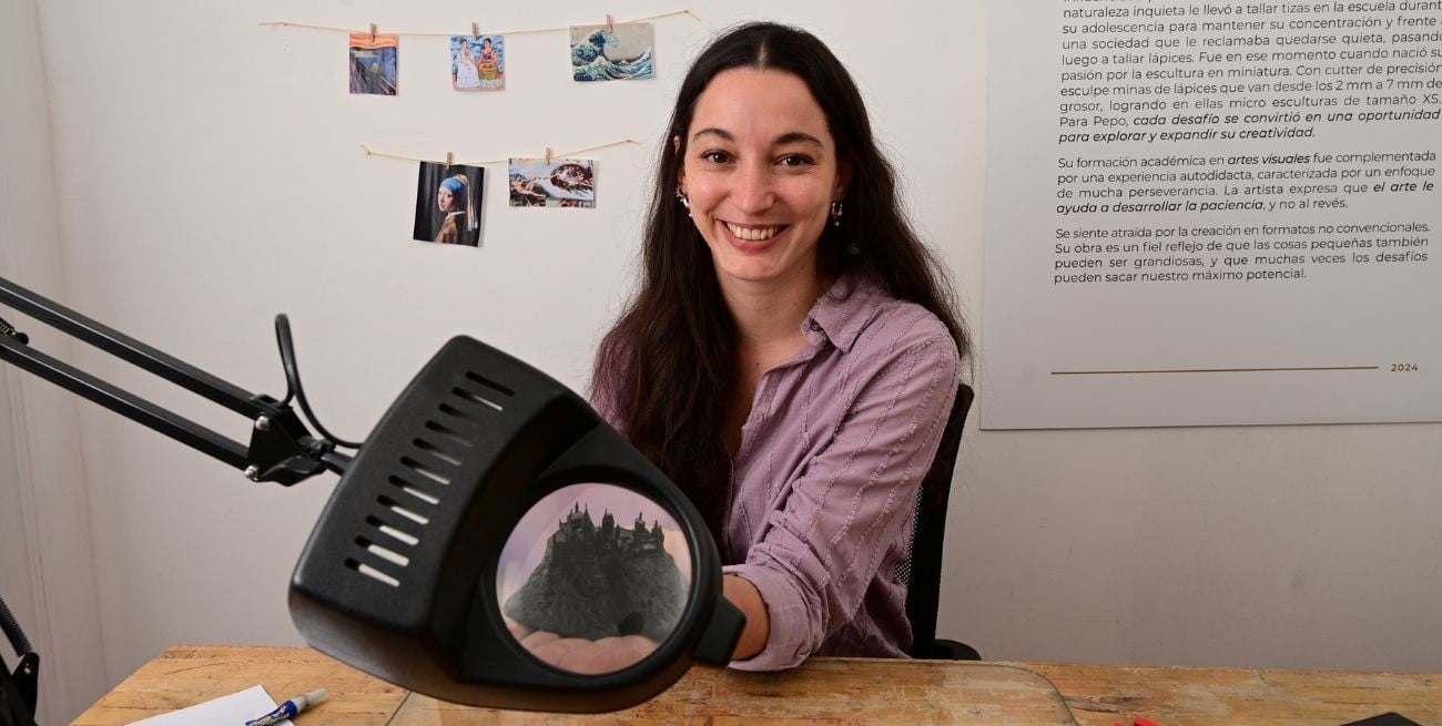 El arte en miniatura de Pepo Marana: esculturas que caben en la punta de un lápiz