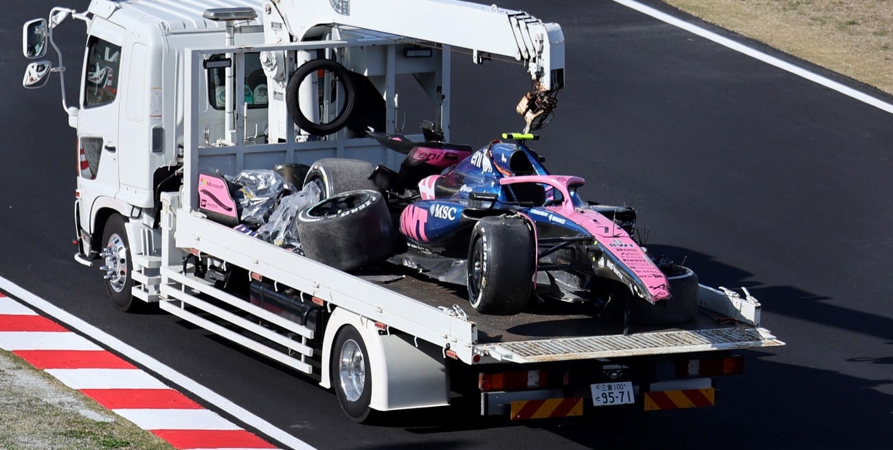 Jack Doohan destrozó su Alpine en la segunda prueba del Gran Premio de Japón
