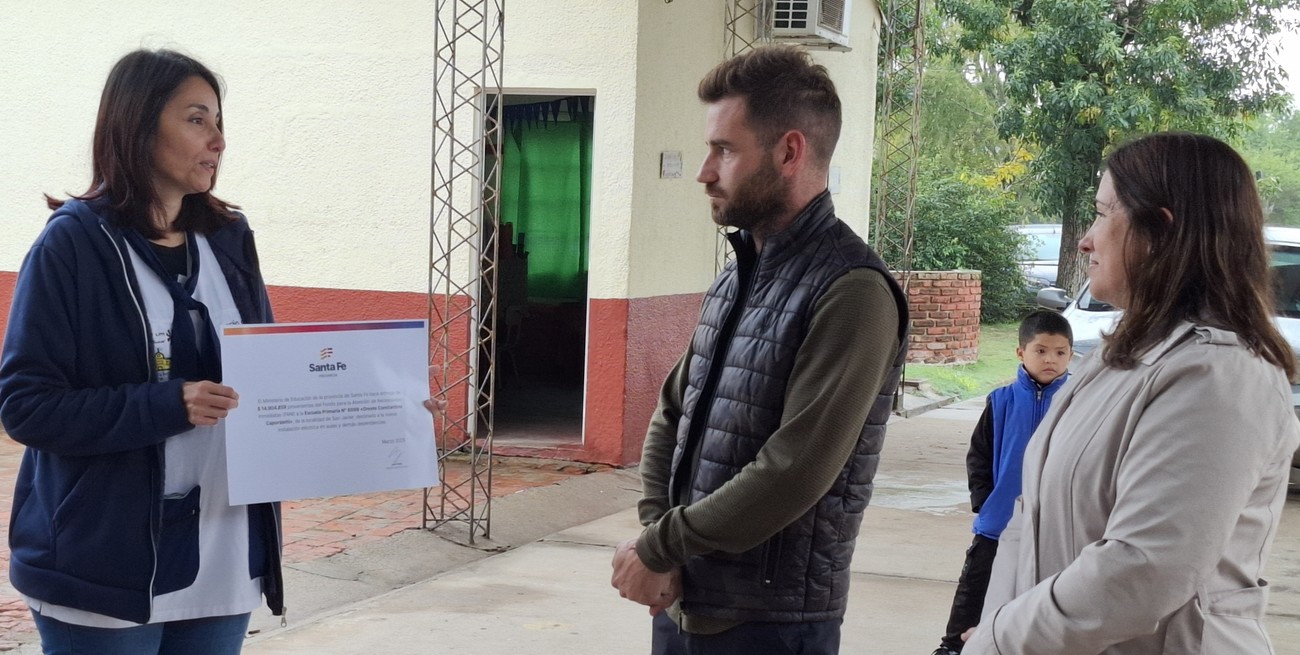 Provincia destina casi 15 millones para renovar la instalación eléctrica de la escuela Oreste Caporaletti