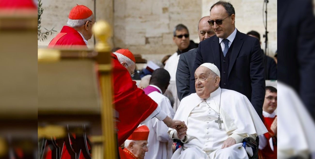 El Papa Francisco reapareció en el Domingo de Ramos