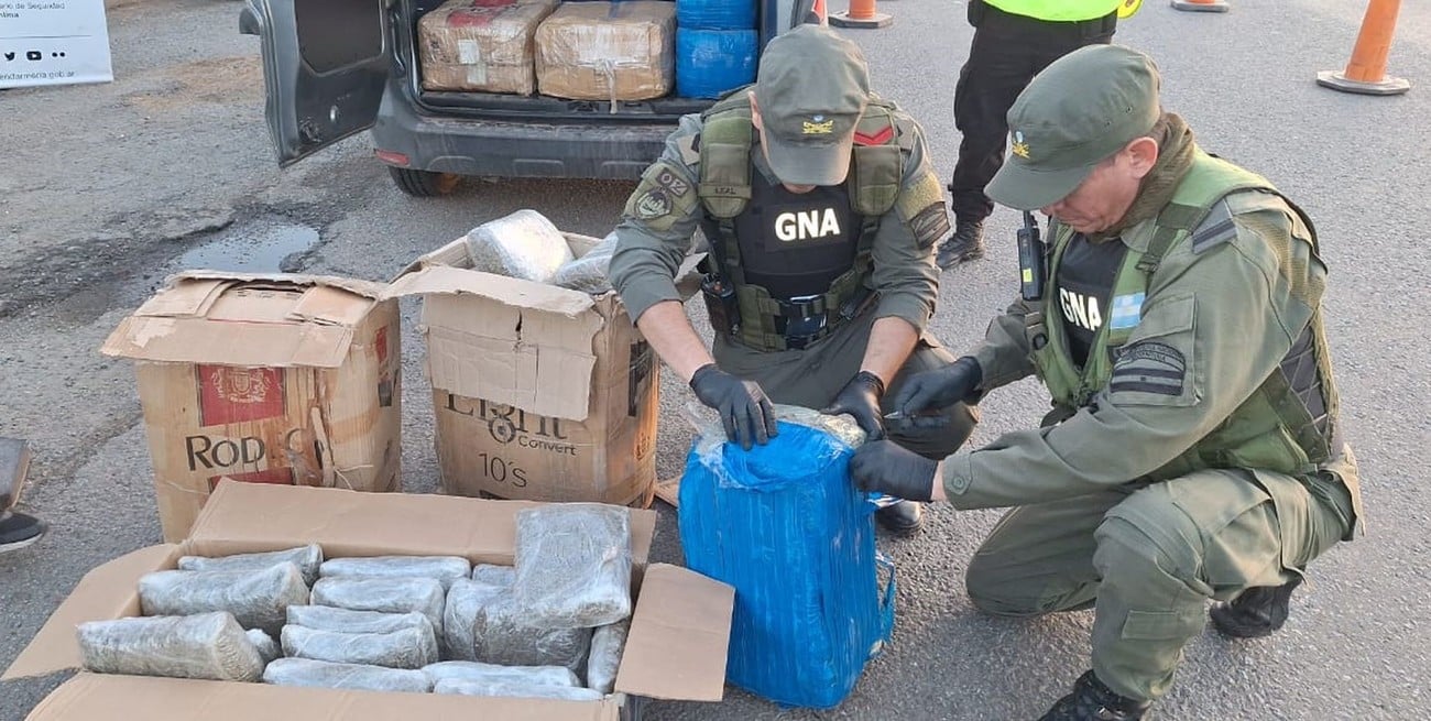 Cuatro condenados por transportar una carga millonaria de marihuana