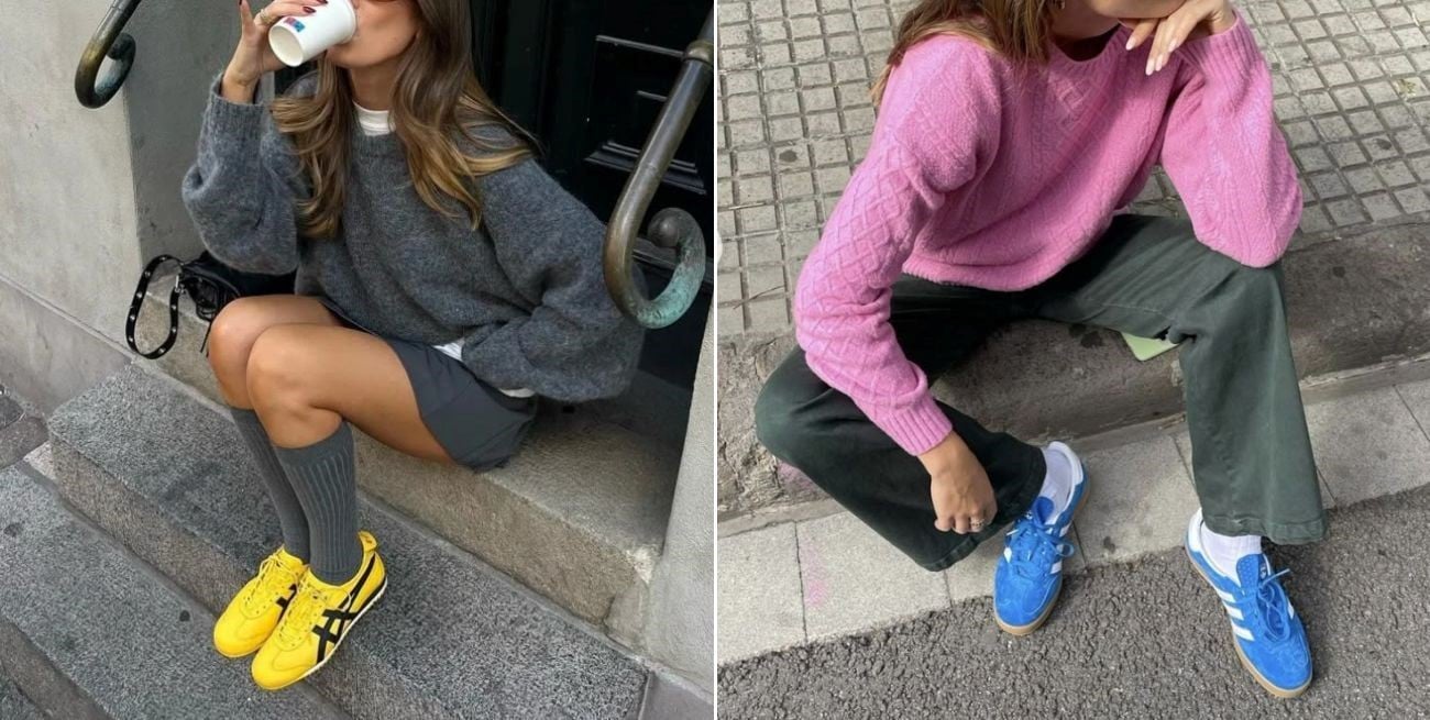 Guía para combinar zapatillas de colores y marcar tendencia