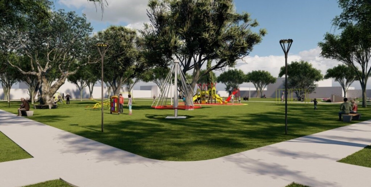Incorporarán nuevos juegos en la Plaza Alemania de Esperanza
