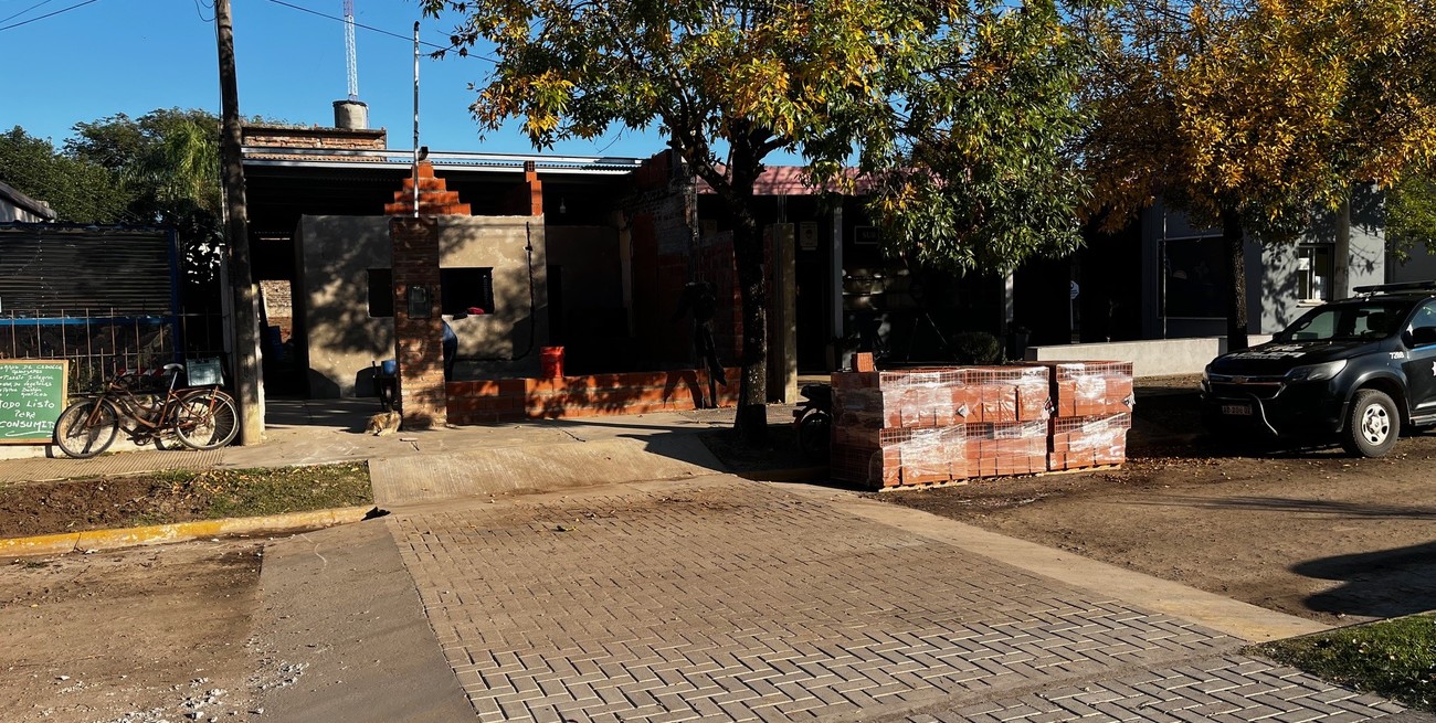A gran ritmo avanza la obra de la nueva Subcomisaría Nº 12 de San Jerónimo del Sauce