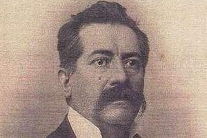 Retrato (detalle) de Floriano Zapata, estudioso de la historia santafesina.
