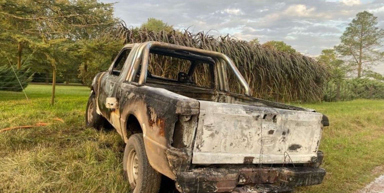 Venado Tuerto: atacó a un hombre, le incendió la camioneta y desapareció