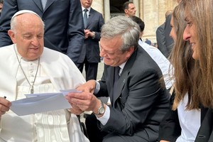 Eugenio Martín de Palma junto al papa Francisco