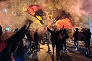 Fueron los mismos hinchas quienes también compartieron las imágenes por redes.