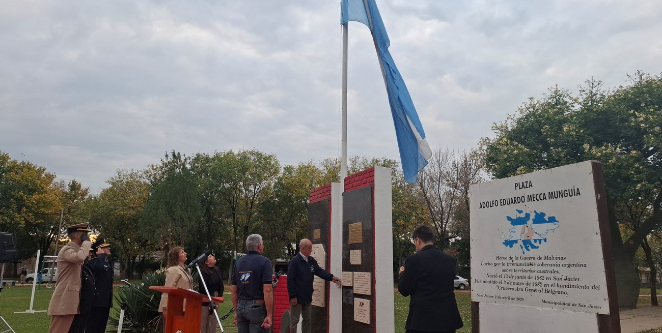 San Javier rindió homenaje a Adolfo Mecca a 43 años del hundimiento del ARA General Belgrano