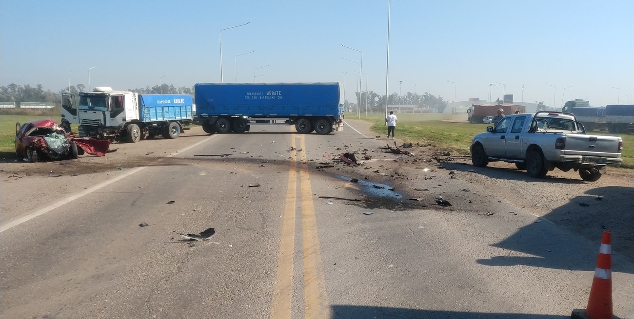 Un automovilista murió al chocar contra un camión en la peligrosa Ruta Nacional 34 en San Genaro