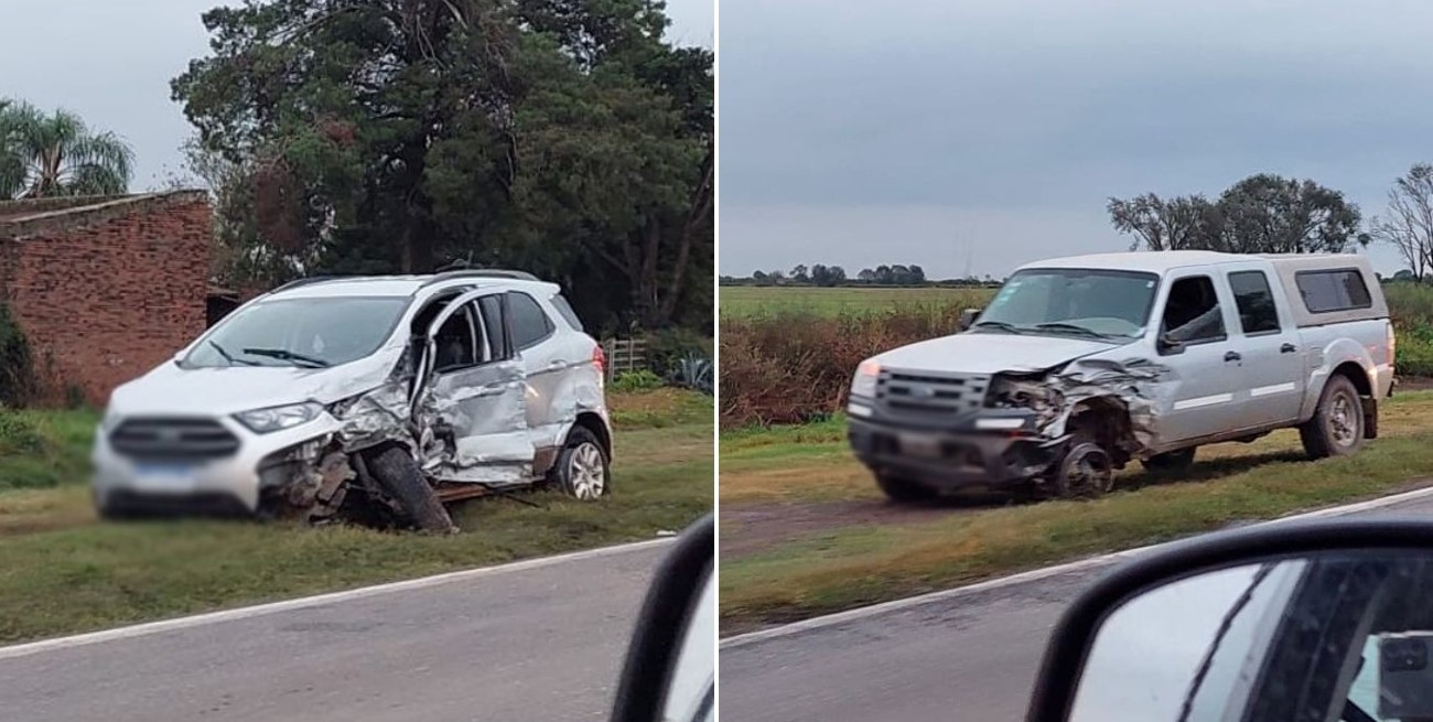 Otra vez en la Ruta 34: dos vehículos colisionaron de frente cerca del acceso a Lehmann 