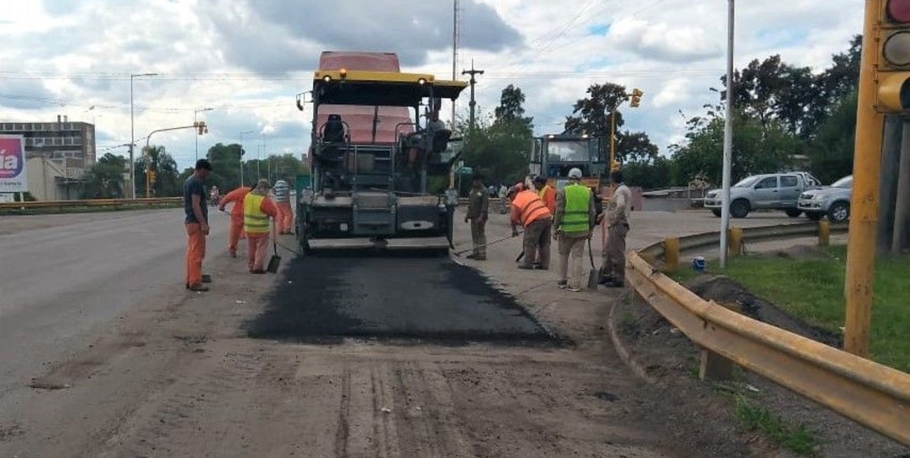 Vialidad Nacional continúa las obras en el ingreso sur de Reconquista