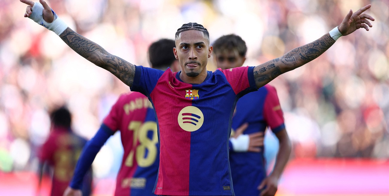 Raphinha amenaza un récord histórico de Messi en la Champions