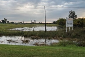 El temporal afectó al centro norte santafesino, dejando campos totalmente anegados.
