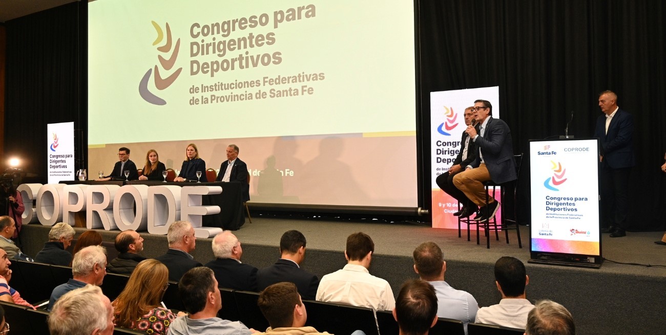 Comenzó el Congreso de Dirigentes Deportivos: "Era una demanda de instituciones y deportistas", afirmó Tejeda