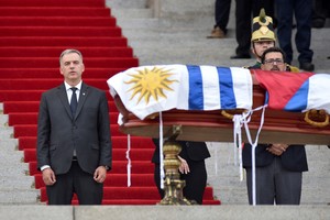Yamandu Orsi en el funeral de estado de Pepe Mujica. Reuters.