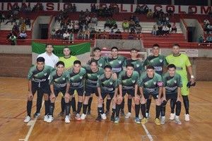 Verde color esperanza. Sanjustino se quedó con el clásico de San Justo en el partido destacado de la fecha de futsal. Foto: Gentileza.