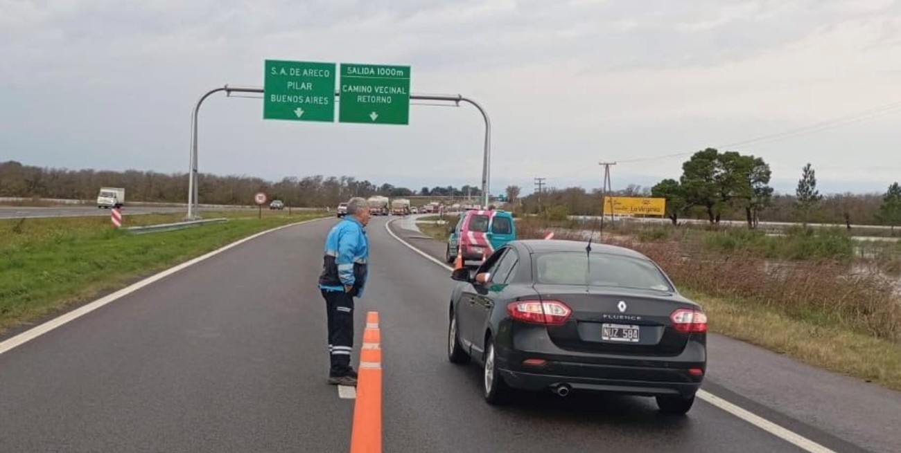 Qué rutas quedaron cortadas por las inundaciones en Buenos Aires