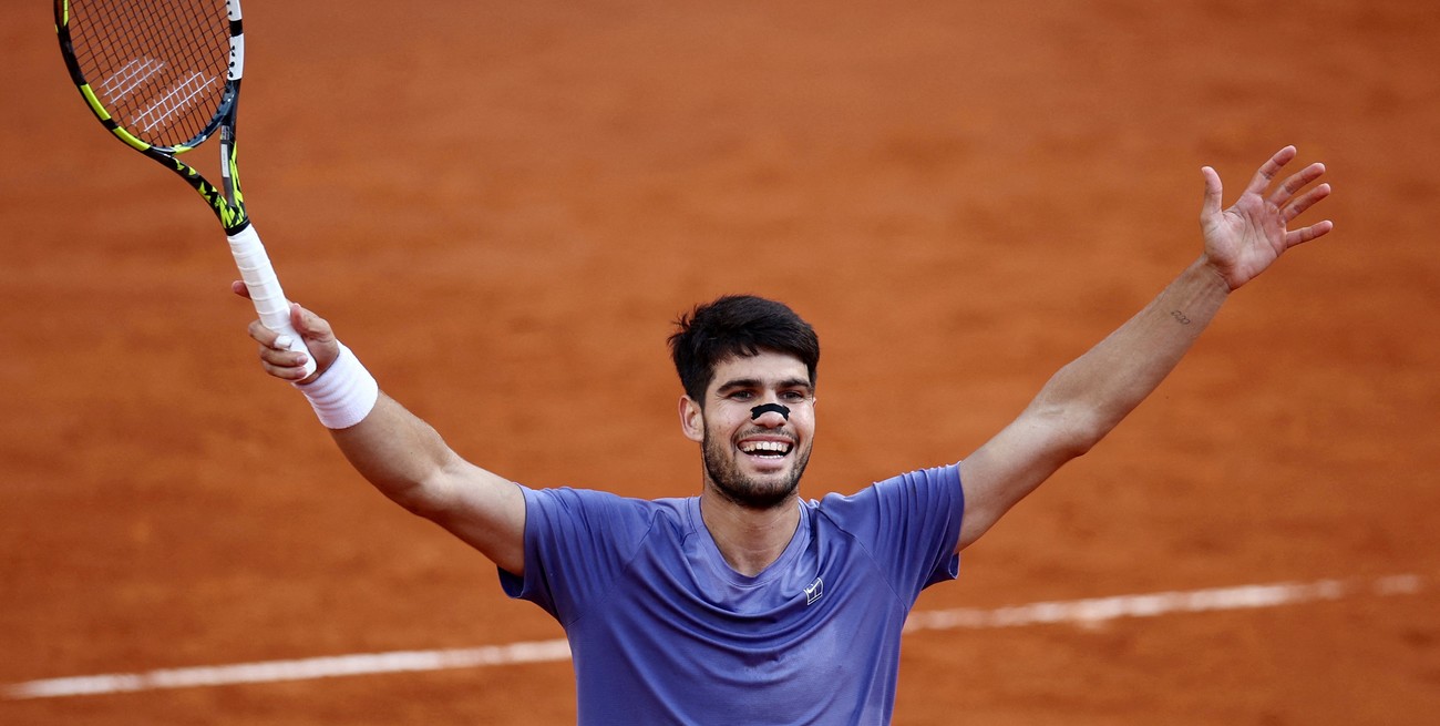 Alcaraz se impuso ante Sinner y se coronó campeón del Master 1000 de Roma