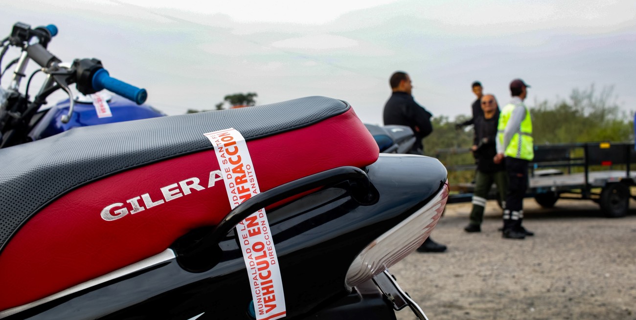 En sólo 20 días, de casi 430 vehículos retenidos en Santa Fe, el 90 % fueron motos "flojas de papeles"