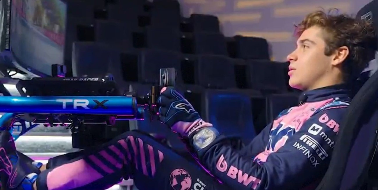 Colapinto mostró cómo es una vuelta al histórico circuito de Mónaco a bordo del A525