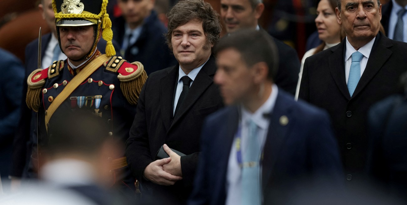 Milei evitó saludar a Villarruel y Jorge Macri en el Tedeum del 25 de Mayo