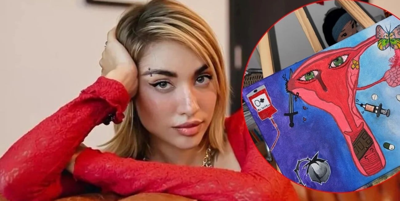 El emotivo cuadro de María Becerra: una expresión de su duelo y esperanza