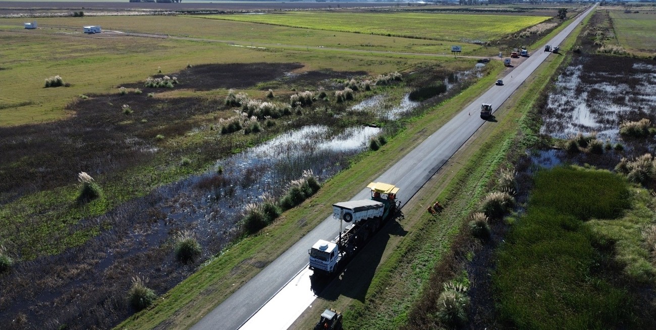 Repavimentan la Ruta 90 desde Villa Constitución hasta Chapuy