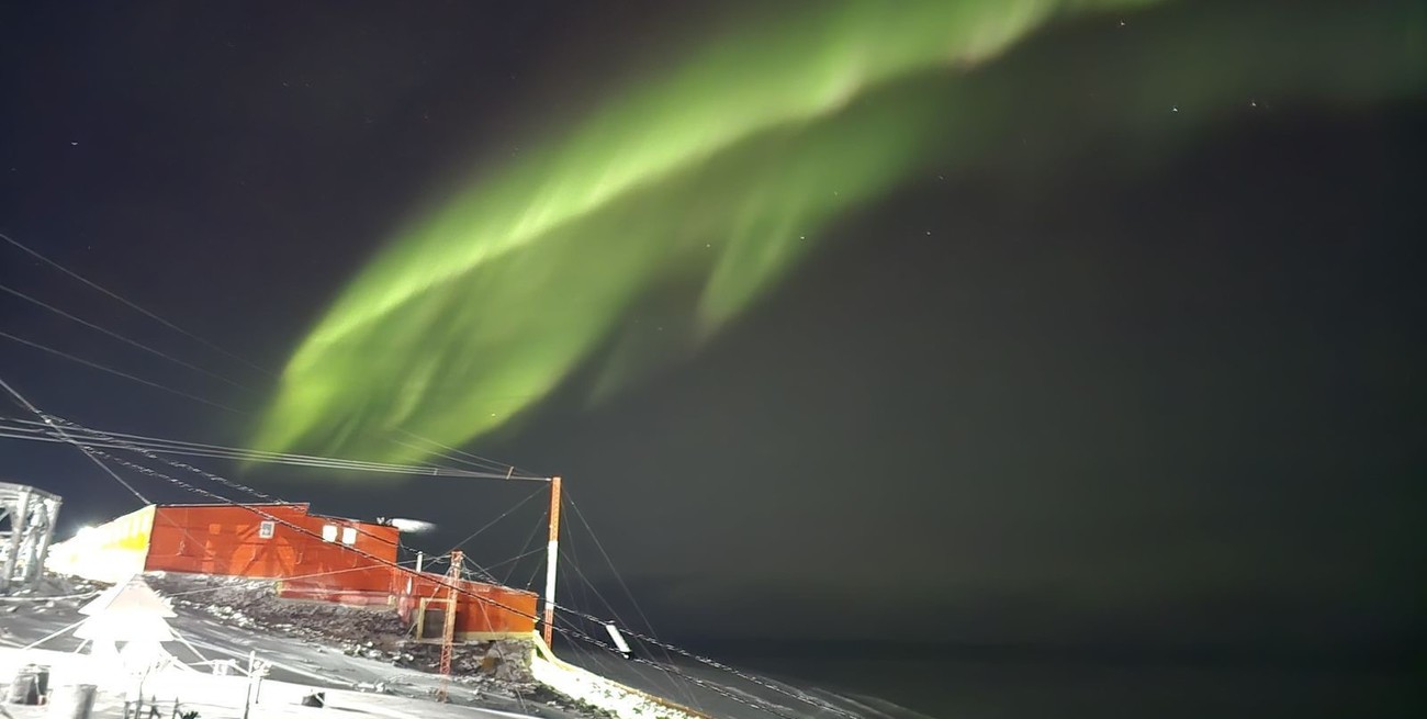 Espectacular: así se vivió la aurora austral desde la Antártida