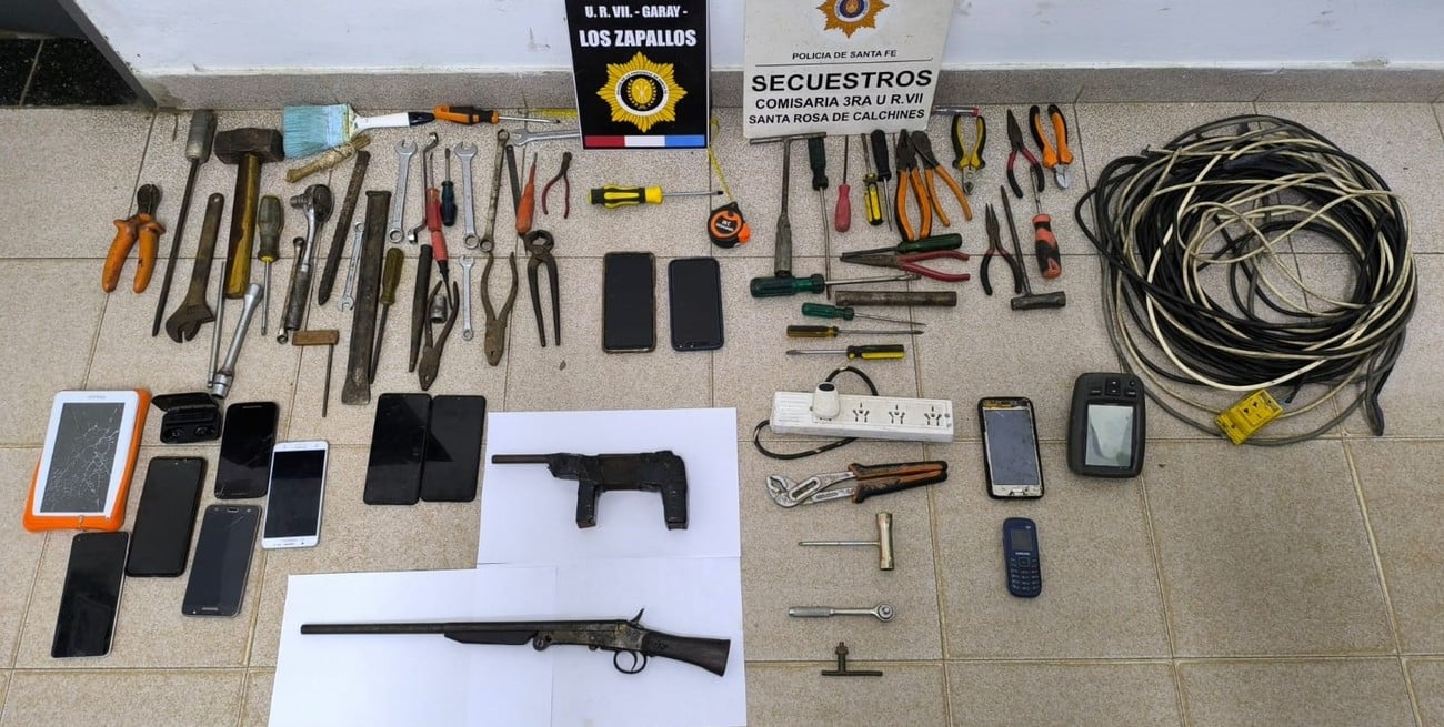 Cayó una banda con armas, especies ictícolas y casi dos kilos de marihuana