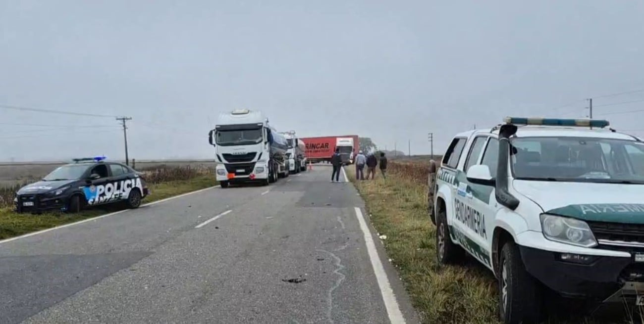 Choque múltiple cerca de Marcelino Escalada obliga a cortar la Ruta 11