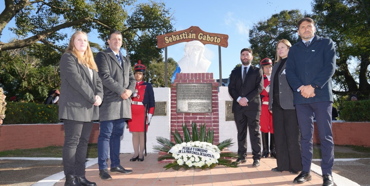 Pullaro en Puerto Gaboto: "la historia de Santa Fe es nuestra identidad, y nuestra identidad nos marca el futuro"