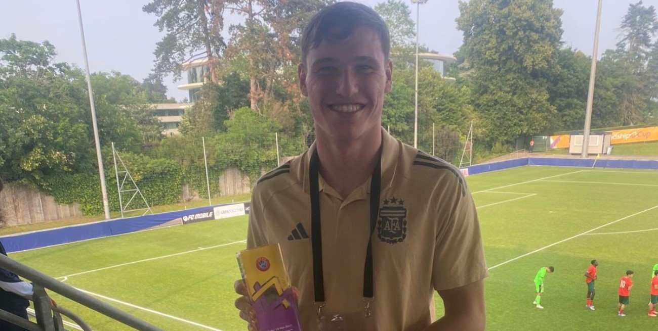 Cuffia, arquero de Colón, fue el mejor en la UEFA Friendship