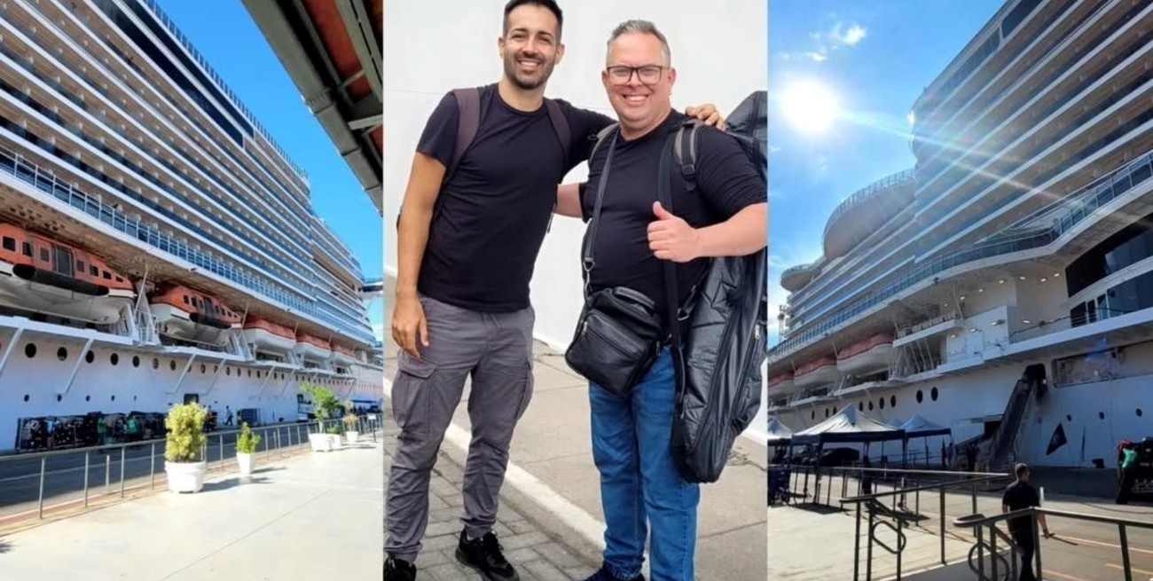 Un rafaelino recorre el mundo como músico en uno de los cruceros más grandes del planeta