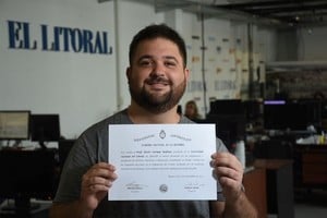 Javier Rodrigo, profesor de Historia egresado de la Universidad Nacional del Litoral (UNL). Crédito: Mauricio Garín.