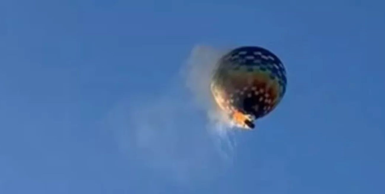 Ocho muertos por la caída de un globo aerostático en Praia Grande
