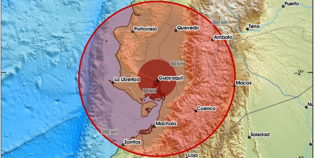 Sismo de magnitud 5,5 sacude el oeste de Ecuador