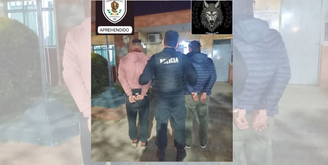 Rompieron vasos, botellas y una mesa antes de ser detenidos