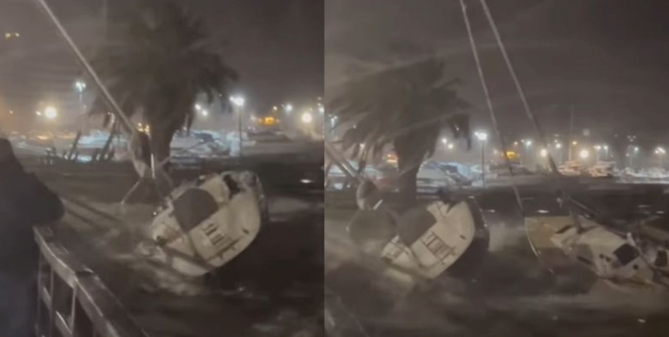 Vientos intensos y destrozos: un temporal azotó el sur de Uruguay