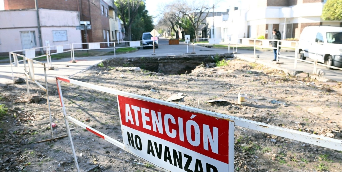 El Municipio licitó la reparación de un histórico hundimiento en barrio Roma de Santa Fe
