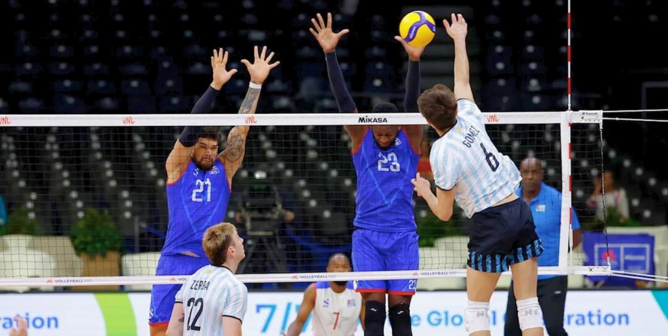 Argentina consiguió un triunfazo ante Cuba por la Liga de Naciones de Voley