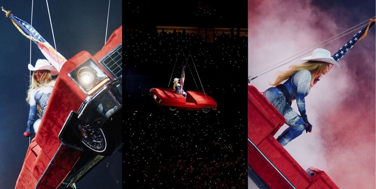 Tremendo susto en un show de Beyoncé: quedó suspendida en el aire y generó pánico en el público