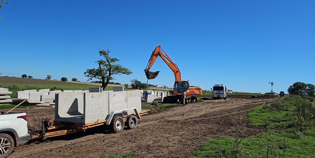 Concretan una obra clave de desagües pluviales para Santo Domingo