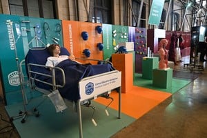 El Instituto Superior Jerárquicos presentó su propuesta académica en la Expocarreras. Foto: Flavio Raina.
