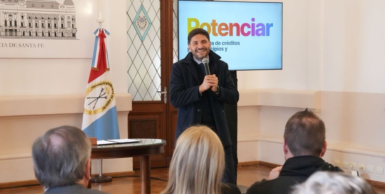 Pullaro presentó “Potenciar”, un programa de créditos para municipios y comunas de Santa Fe